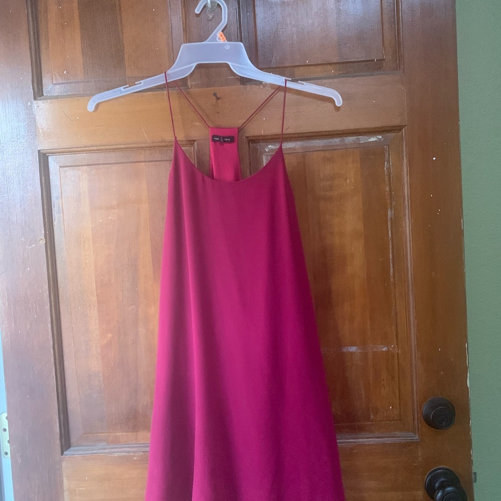 Pink- mini slip dress